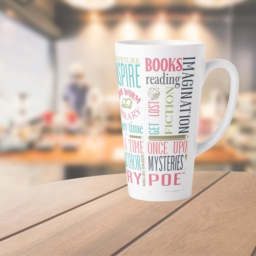 Library Subway Art Latte Mug