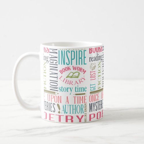 Library Subway Art Scrapbook Paper Coffee Mug