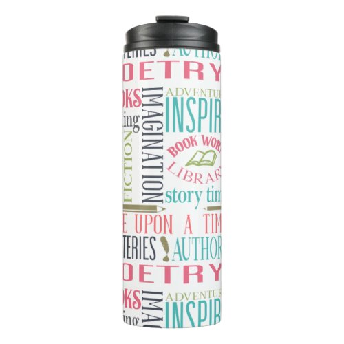 Library Subway Art   Thermal Tumbler