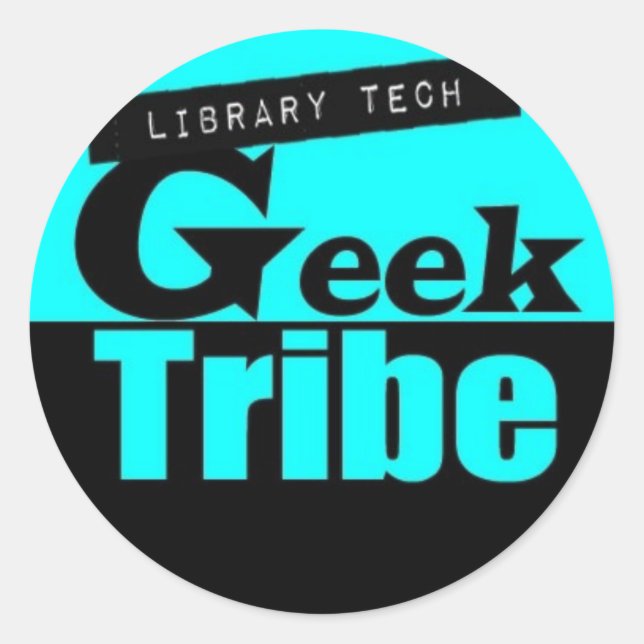 Library Tech Geek Tribe Classic Round Sticker (Front)