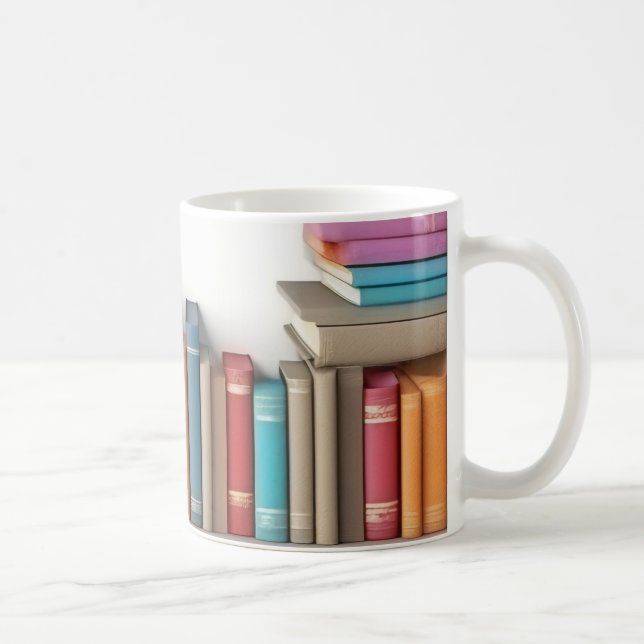 "Library Treasures: A Haven for Book Lovers Coffee Mug (Right)