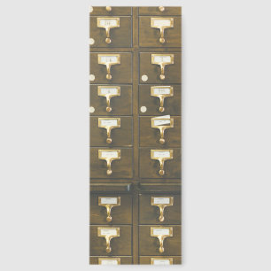 Library Vintage Card Catalog Bookmarks