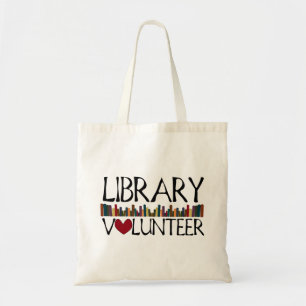 Library Volunteer Books Tote Bag