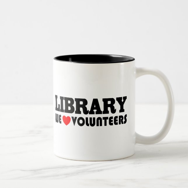 Library Volunteer Mug (Right)