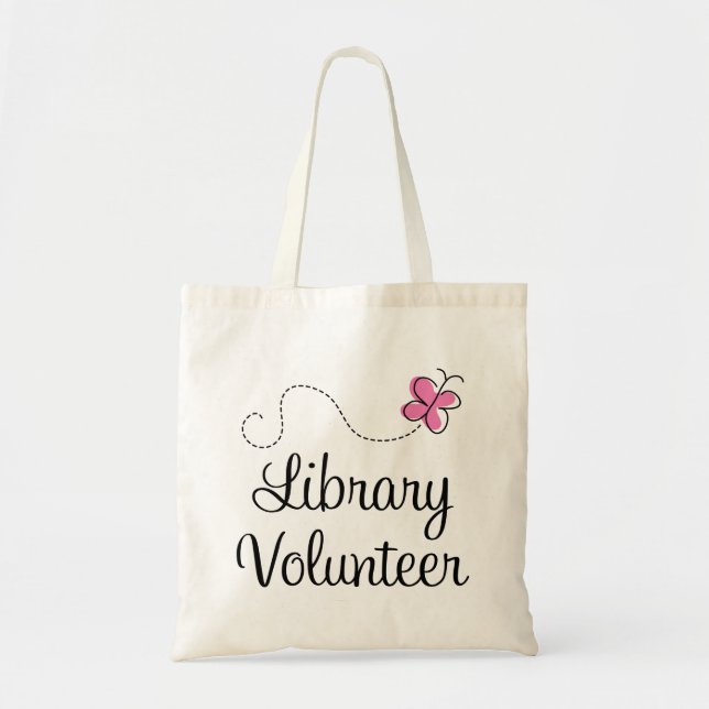 Library Volunteer Tote Bag (Front)