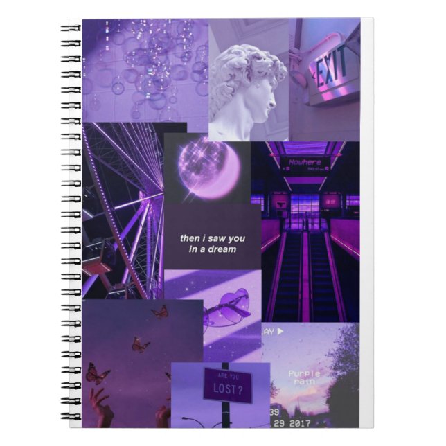 Libreta aesthetic collage notebook (Front)