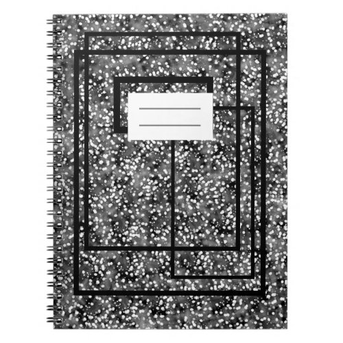 Libreta con espiral de estampado abstracto notebook