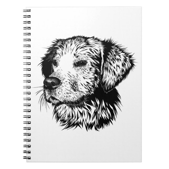 Libreta Con Espiral De Perro Notebook (Front)