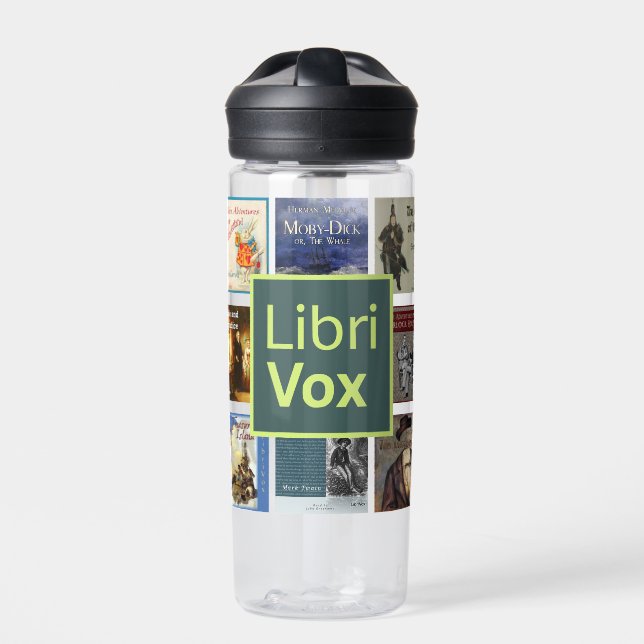 LibriVox Water Bottle (Front)
