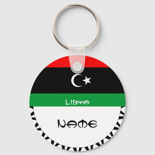 Libya 2011-  FLAG Keychain (Front)