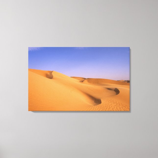 Libya, Fezzan, Sahara desert, Erg Murzuq, Sand Canvas Print (Front)