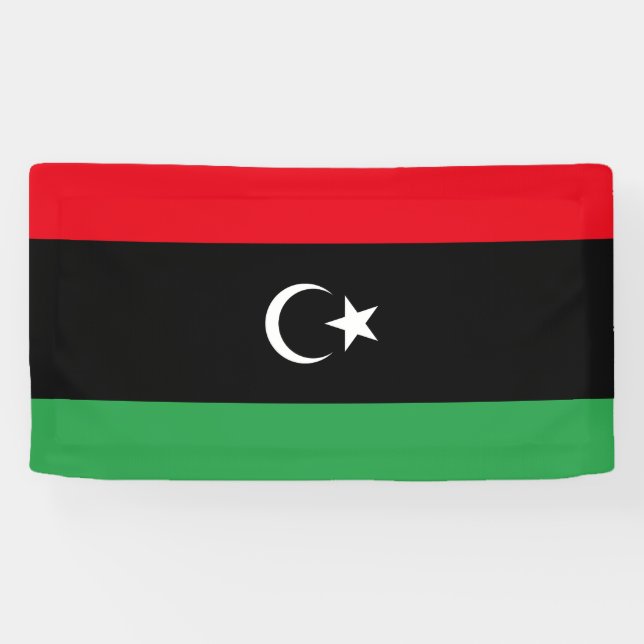 Libya Flag Banner (Horizontal)