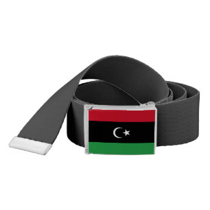 Libya flag belt