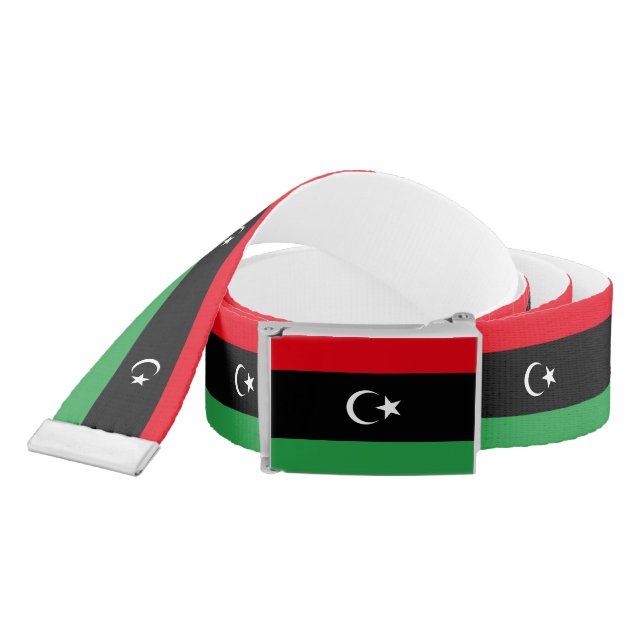 Libya Flag Belt (Snake)