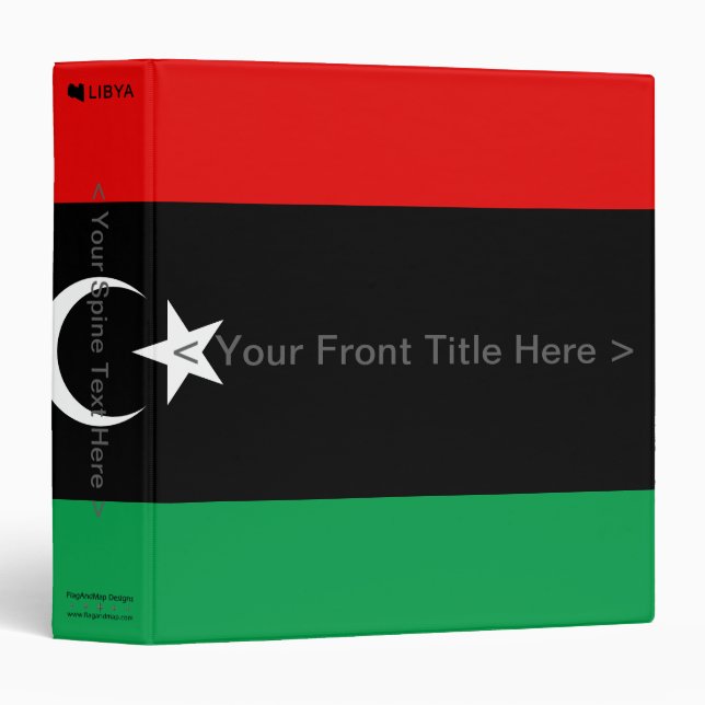 Libya Flag Binder (Front/Spine)