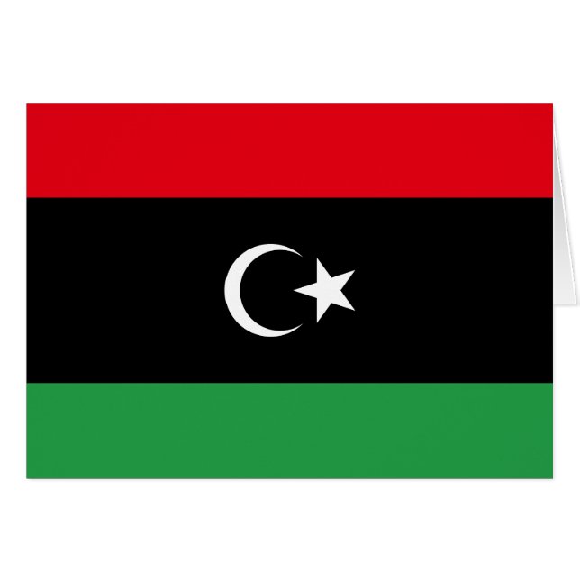 Libya Flag Cards (Front Horizontal)
