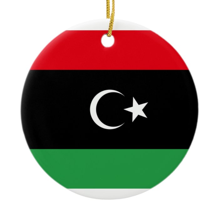 Libya Flag Christmas Tree Ornament