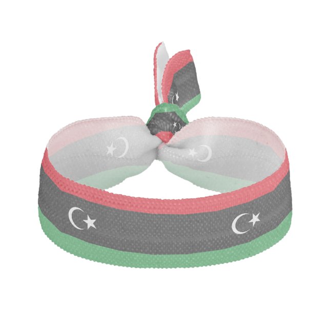 Libya Flag Elastic Hair Tie (Front)