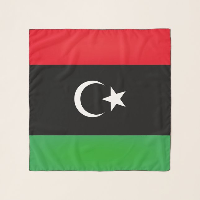 Libya Flag Fashion Scarf (Front)
