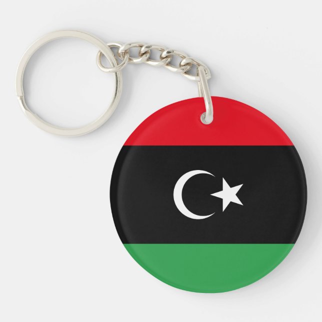 Libya Flag Keychain (Front)