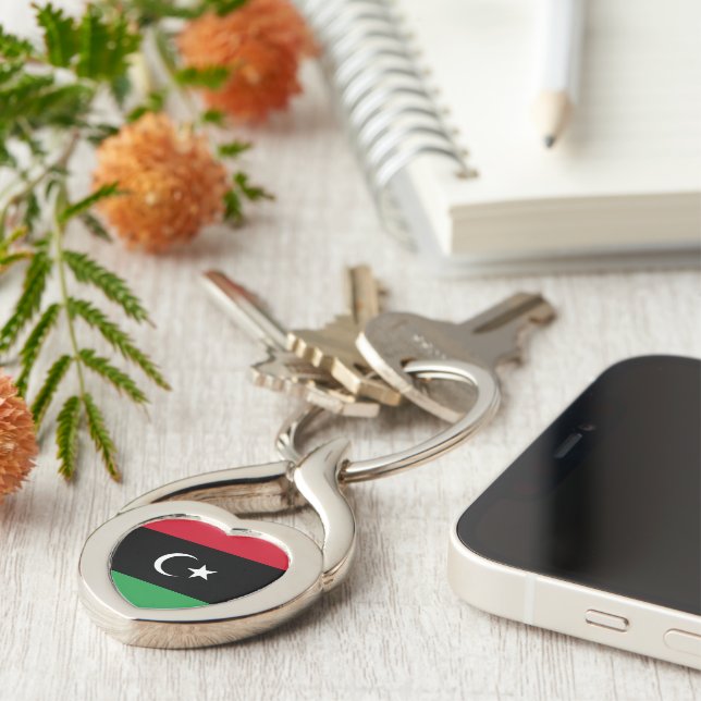 Libya flag keychain (Side)