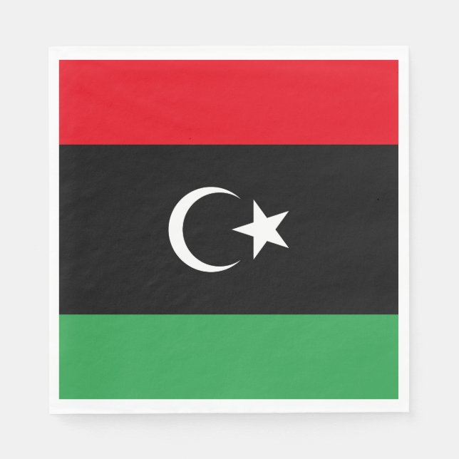 Libya Flag Napkins (Front)