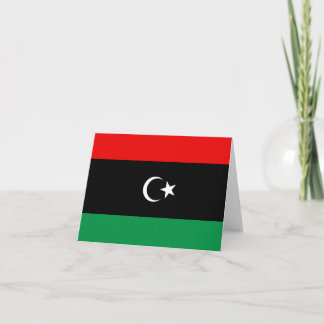 Libya Flag Notecard