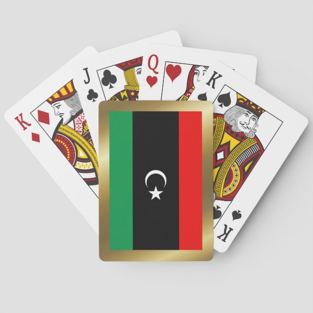 Libya Flag Playing Cards (Back)