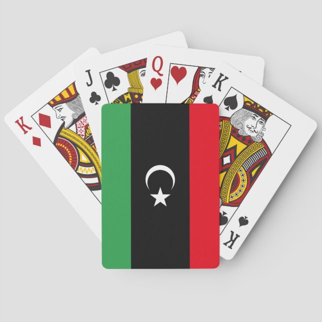 Libya Flag Poker Cards (Back)
