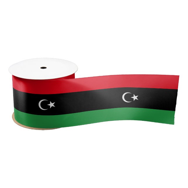 Libya Flag Satin Ribbon (Spool)
