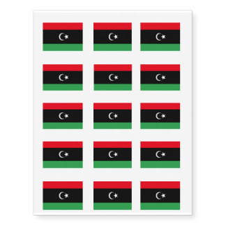 Libya Flag Temporary Tattoos