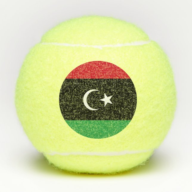 Libya flag tennis balls (Front)