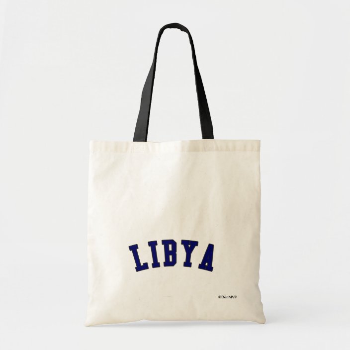 Libya in national flag color Canvas Bag