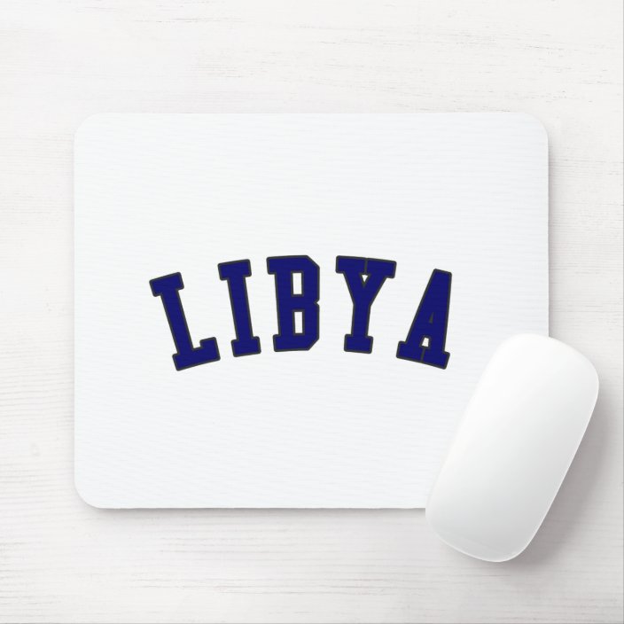Libya in national flag color Mousepad