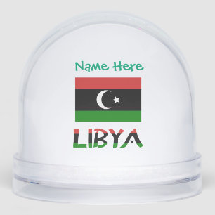 Libya Libyan Flag Green Personalized  Snow Globe