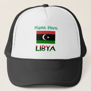 Libya Libyan Flag Green Personalized  Trucker Hat