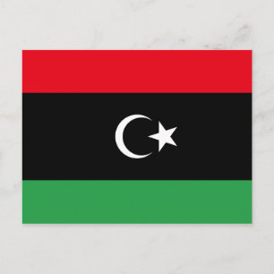 Libya (Libyan) Flag Postcard