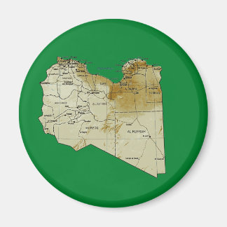 Libya Map Magnet