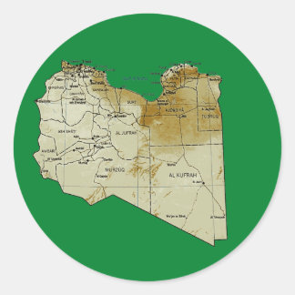 Libya Map Sticker