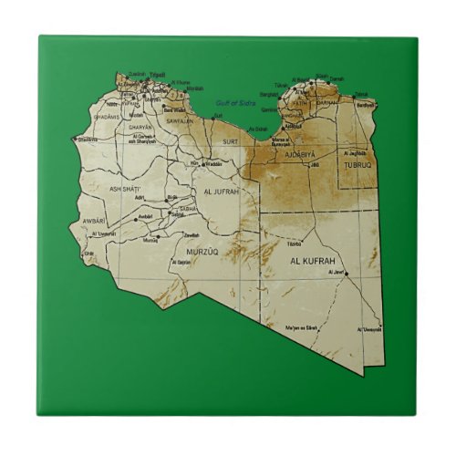 Libya Map Tile