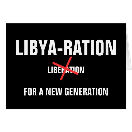 LIBYA-RATION FOR A NEW GENERATION CARDS (Front Horizontal)