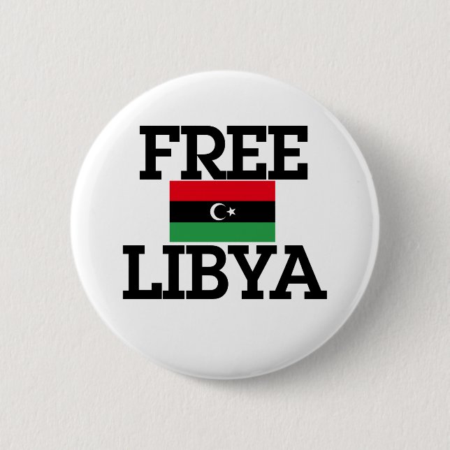 Libya Revolution Button (Front)
