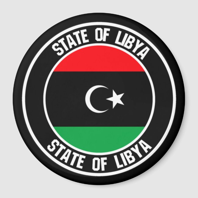 Libya Round Emblem Magnet