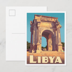 Libya Vintage Travel Postcard