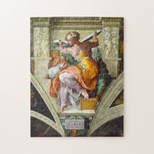 Libyan Sibyl by Michelangelo Jigsaw Puzzle