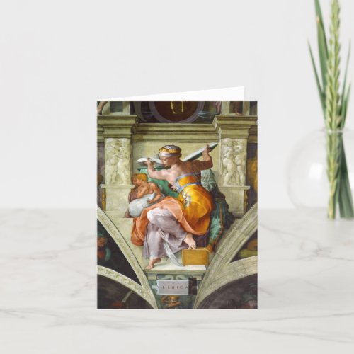Libyan Sibyl by Michelangelo Thank You Card