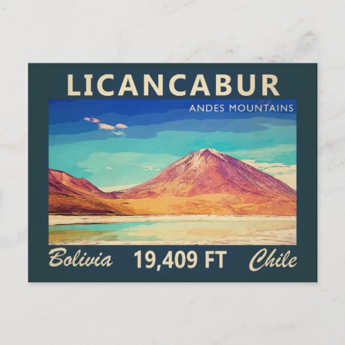 Licancabur South America Vintage Postcard