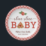lice Slice Baby Pizza Baby Shower Paper Plates – F<br><div class="desc">Serve up the fun with these “Slice Slice Baby” pizza-themed baby shower paper plates! Featuring playful pizza graphics and bold red accents, these plates are perfect for a co-ed or couples baby shower with a foodie twist. Great for pizza parties, casual gatherings, or unique shower themes. Pair them with matching...</div>