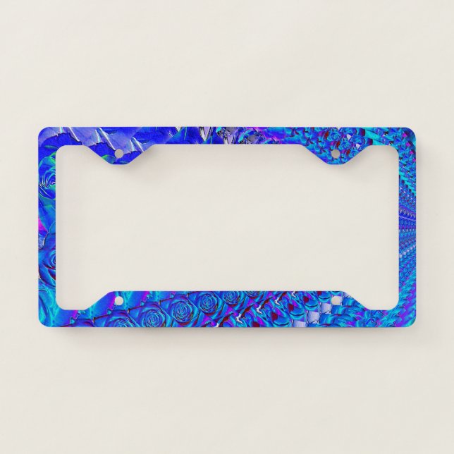 Licence Plate Cover - Beautiful Blues (Front)
