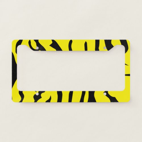 Licence Plate _ Tiger Stripe License Plate Frame